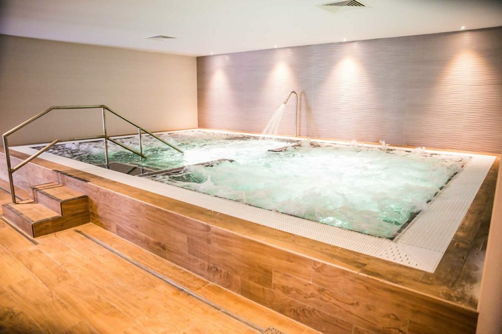 Hydro Spa with neck-massager Hydro Pool with Swan’s Neck Jet massager shooting out water